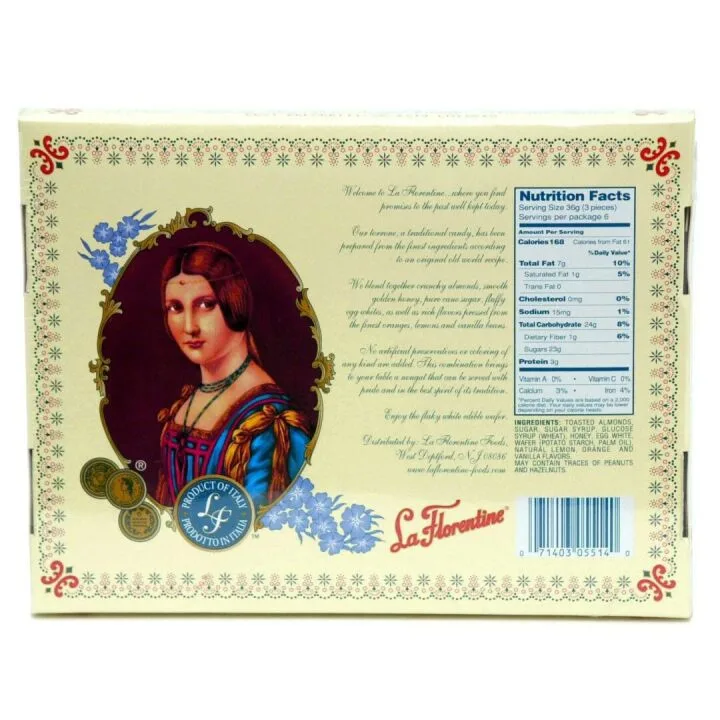 La Florentine Almond Torrone Candy Pack of 5