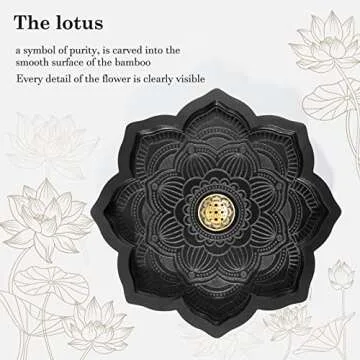 Mooncraftlogy Lotus Tray for Incense & Crystal Display