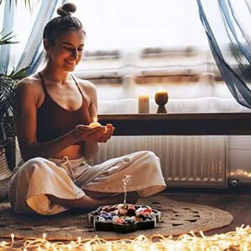 Mooncraftlogy Lotus Tray for Incense & Crystal Display