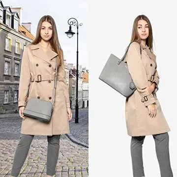 Handbags for Women Shoulder Bags Tote Satchel Hobo 3pcs Purse Set