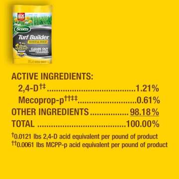 Scotts Turf Builder Weed & Feed3, Effective Weed Killer and Lawn Fertilizer, Covers 5,000 sq. ft.