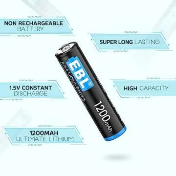 EBL Lithium AAA Batteries - 16 Pack Ultra Long Lasting