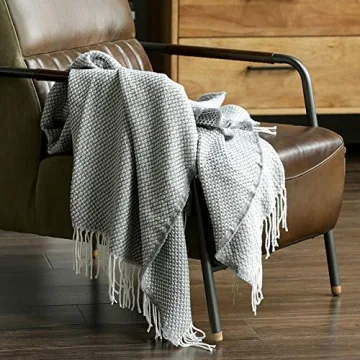 MEIQB Soft Cozy Throw Blanket for Sofa Couch Travel