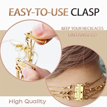 Dailyacc Lucky Triple Necklace Layering Clasp for Effortless Style