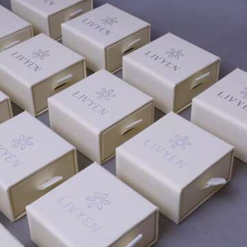 LIVYEN 14K Gold Plated Sterling Silver Posts Hoop Earrings| U Shaped Hoops| Trendy Women's Earrings| Fashion Paperclip Earrings for Women| Lightweight Hoops