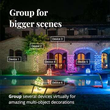 Twinkly Icicle – App-Controlled LED Christmas Lights with 190 RGB+W (16 Million Colors + Pure Warm White) LEDs. Clear Wire. Indoor and Outdoor Smart Lighting Decoration