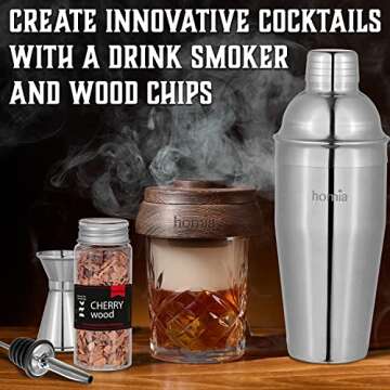 Bartender Kit and Whiskey Smoker - Complete Mixology Set