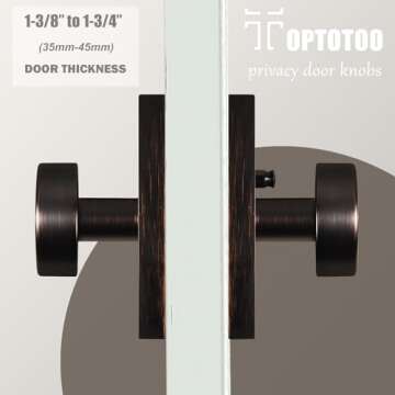 ToPToToo Privacy Door Knobs for Stylish Interior Spaces