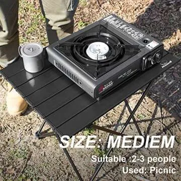 MSSOHKAN Camping Table Portable Lightweight for Outdoors