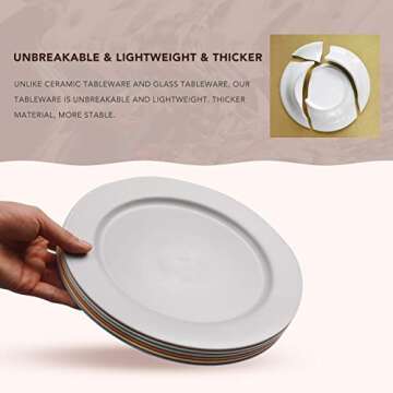 Greenandlife Unbreakable Dinnerware Set for 6 - Microwave Safe