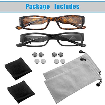 Stylish LED Reading Glasses for Men and Women