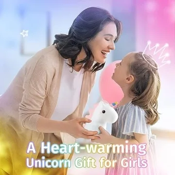 Colorful Unicorn Night Light for Kids - 16 Colors