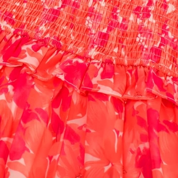 GRACE KARIN Tropical Floral Midi Dress for Summer Occasions