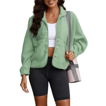 ReachMe Women's Sherpa Jacket: Casual Chic & Cozy