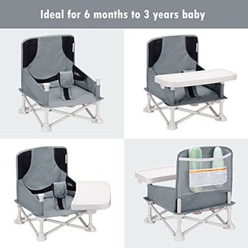 VEEYOO Portable Baby Booster Seat with Detachable Tray