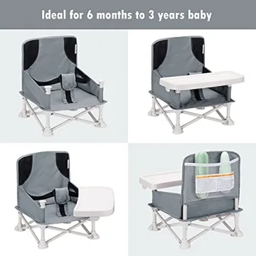 VEEYOO Portable Baby Booster Seat with Detachable Tray