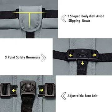 VEEYOO Portable Baby Booster Seat with Detachable Tray