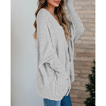 Stylish Saodimallsu Women's Chunky Popcorn Cardigan
