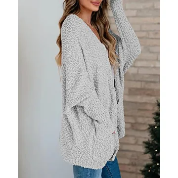 Stylish Saodimallsu Women's Chunky Popcorn Cardigan