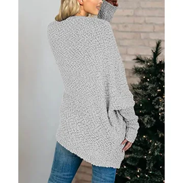 Stylish Saodimallsu Women's Chunky Popcorn Cardigan