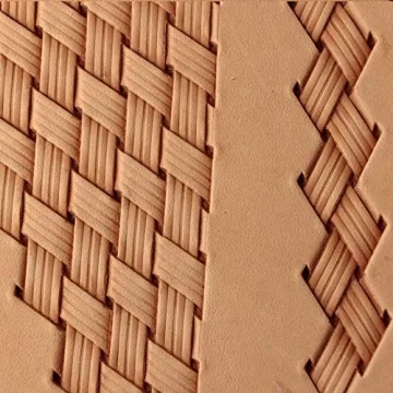 Leather Stamp Tool for Precision Basket Weave Crafting