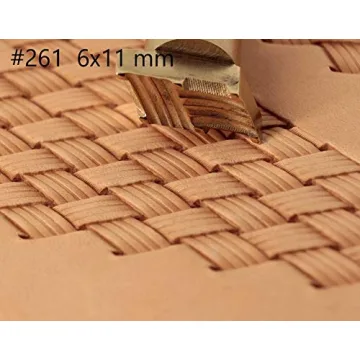 Leather Stamp Tool for Precision Basket Weave Crafting