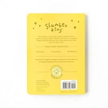 Slumberkins Honey Bear Snuggler Book Set Gratitude Sharing