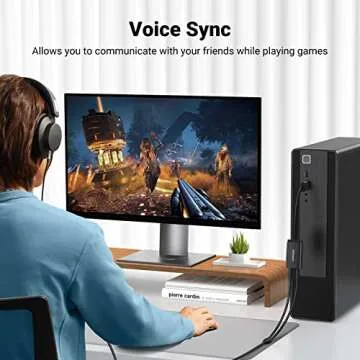 UGREEN External USB Sound Card Jack USB Adapter for Computer, PS5, PS4, USB Audio Stereo Adapter External Sound Card (Black)