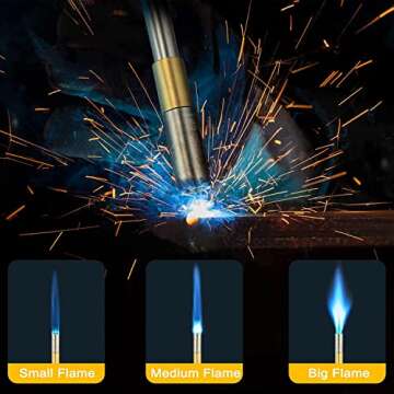 Propane Torch Head, High Intensity Trigger Start Torch with Self Ignition Adjustable Flame and Flame...