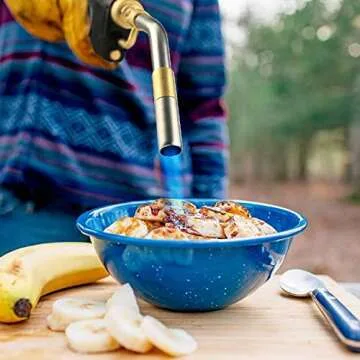 Propane Torch Head, High Intensity Trigger Start Torch with Self Ignition Adjustable Flame and Flame Lock, Mapp Gas Torch Head Welding, Brazing, Culinary and Melting Ice