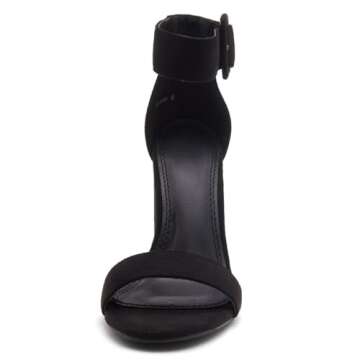 Herstyle Rumors Women's High Heels Open Toe Chunky Block Heeled Sandals with Ankle Strap – Dressy ...