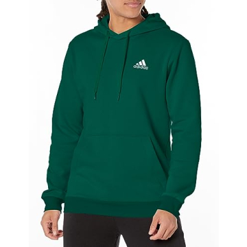 adidas Men's Essentials Fleece Hoodie: Ultimate Comfort in Collegiate Green