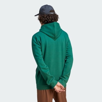 adidas Men's Essentials Fleece Hoodie in Collegiate Green