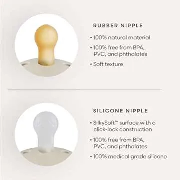 FRIGG Daisy Natural Rubber Baby Pacifier | Made in Denmark | BPA-Free (Seafoam/Cream, 0-6 Months) 2-Pack