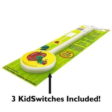 KidSwitch Light Switch Extender for Kids 3 Pack - The World of Eric Carle Edition - The Very Hungry Caterpillar & Friends - Officially Licensed!
