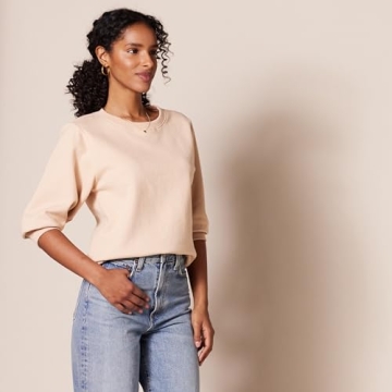 Amazon Essentials Women's French Terry Fleece Sweatshirt