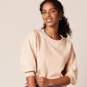 Amazon Essentials Women's French Terry Fleece Sweatshirt