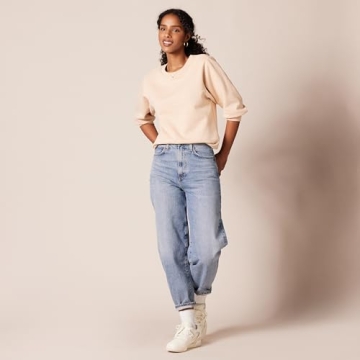 Amazon Essentials Women's French Terry Fleece Sweatshirt