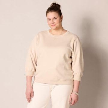 Amazon Essentials Women's French Terry Fleece Sweatshirt