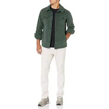 Stylish Polar Fleece Shirt Jacket for Men in Cool Weather