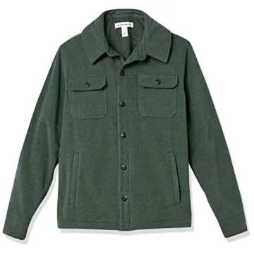 Stylish Polar Fleece Shirt Jacket for Men in Cool Weather