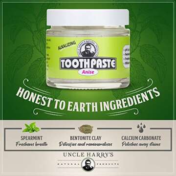 Uncle Harry's Natural Whitenings & Enamel Toothpaste