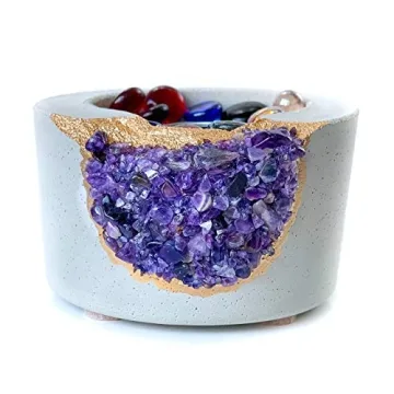 Amethyst Tabletop Fireplace | Portable Bio Ethanol Fire Bowl