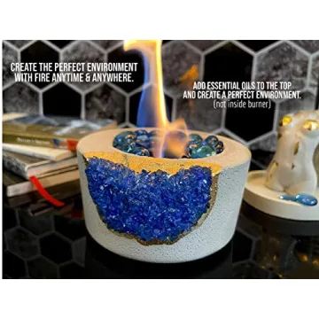 Amethyst Tabletop Fireplace | Portable Bio Ethanol Fire Bowl