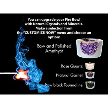 Amethyst Tabletop Fireplace | Portable Bio Ethanol Fire Bowl