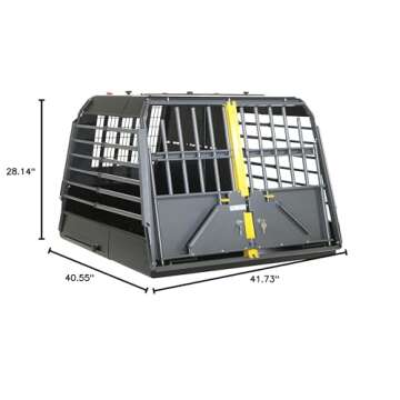 4x4 North America MIM Safe Variocage Double - Crash Tested Dog Cage, Double XXL / (00365)
