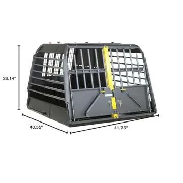 4x4 North America MIM Safe Variocage Double - Crash Tested Dog Cage, Double XXL / (00365)