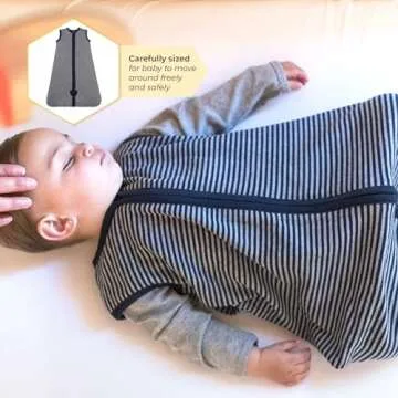 Burt's Bees Baby Infant Wearable Blanket, 100% Organic Cotton Newborn Unisex Sleep Clothes Beekeeper - Light Weight 0.5 TOG or Medium Weight 1.5 TOG Sack