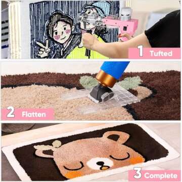 Rug Tufting Gun and Carpet Trimmer Kit - Complete Beginner's Set