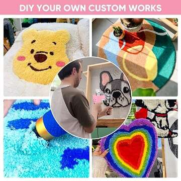 BESGEER Rug Tufting Gun Kit - 2-in-1 Cut & Loop Pile